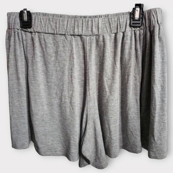 Talulah Cozy Sleep Shorts,  Size Large, Heather Gray - Picture 5 of 5